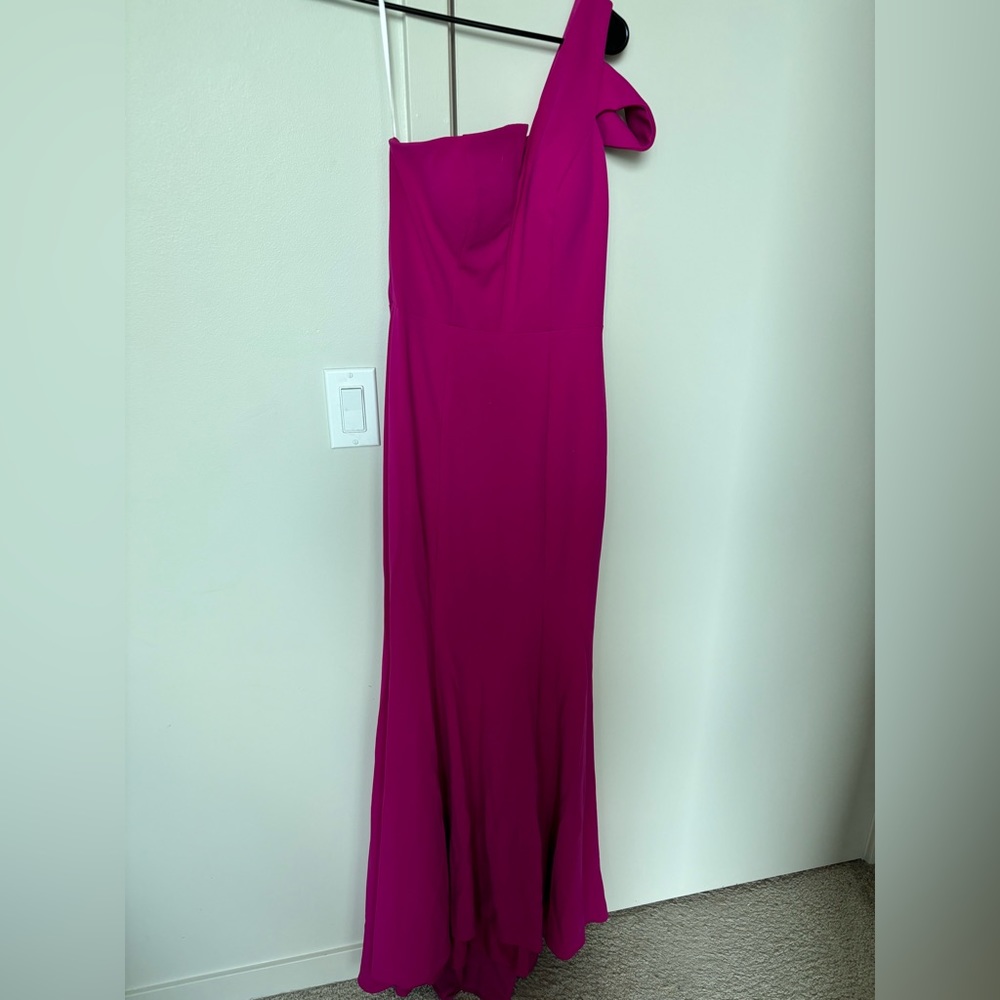 A Line Fuchsia Gown